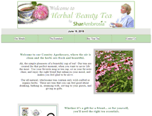 Tablet Screenshot of herbalbeautytea.allnaturalbeauty.us